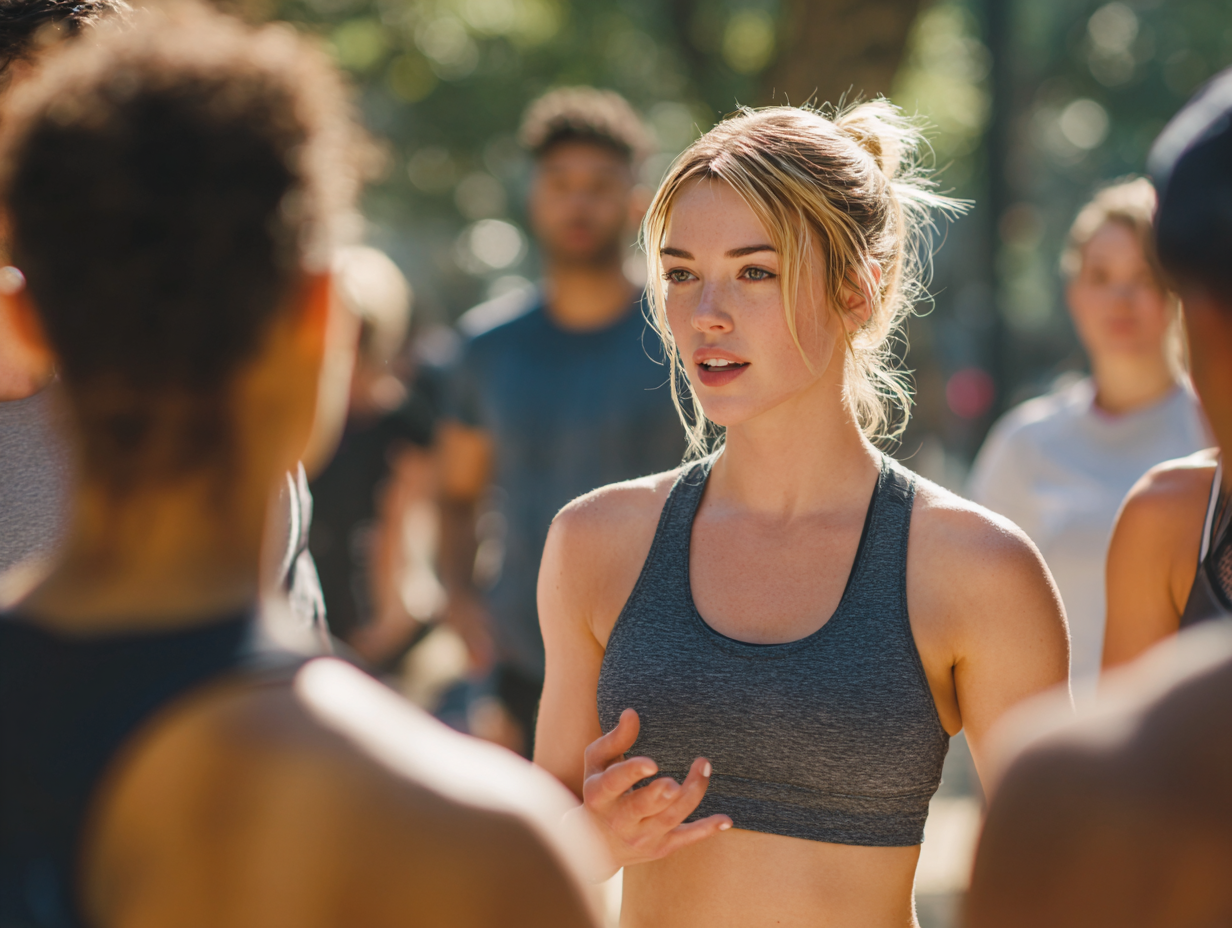 Oameni de toate vârstele în activități sportive